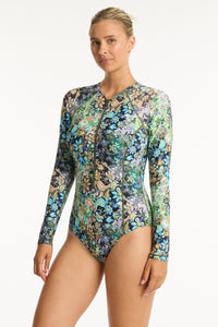 Wildflower Long Sleeved Multifit One Piece Sea