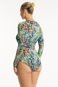 Wildflower Long Sleeved Multifit One Piece Sea
