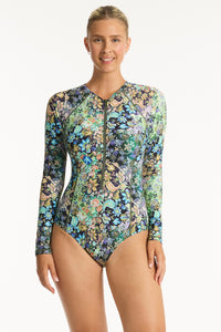 Wildflower Long Sleeved Multifit One Piece Sea