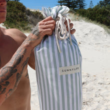 Load image into Gallery viewer, Beach Cabana Sea Sage Stripe