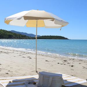 Compact Beach Umbrella Butternut