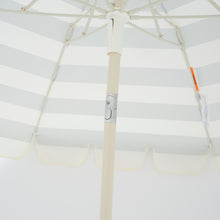 Load image into Gallery viewer, Compact Beach Umbrella Sea Sage Stripe