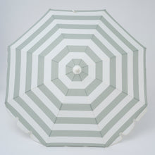 Load image into Gallery viewer, Compact Beach Umbrella Sea Sage Stripe