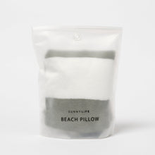 Load image into Gallery viewer, Inflatable Beach Pillow The Vacay Olive Stripe