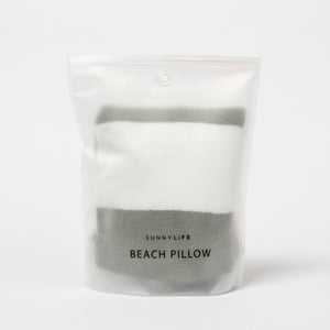 Inflatable Beach Pillow The Vacay Olive Stripe