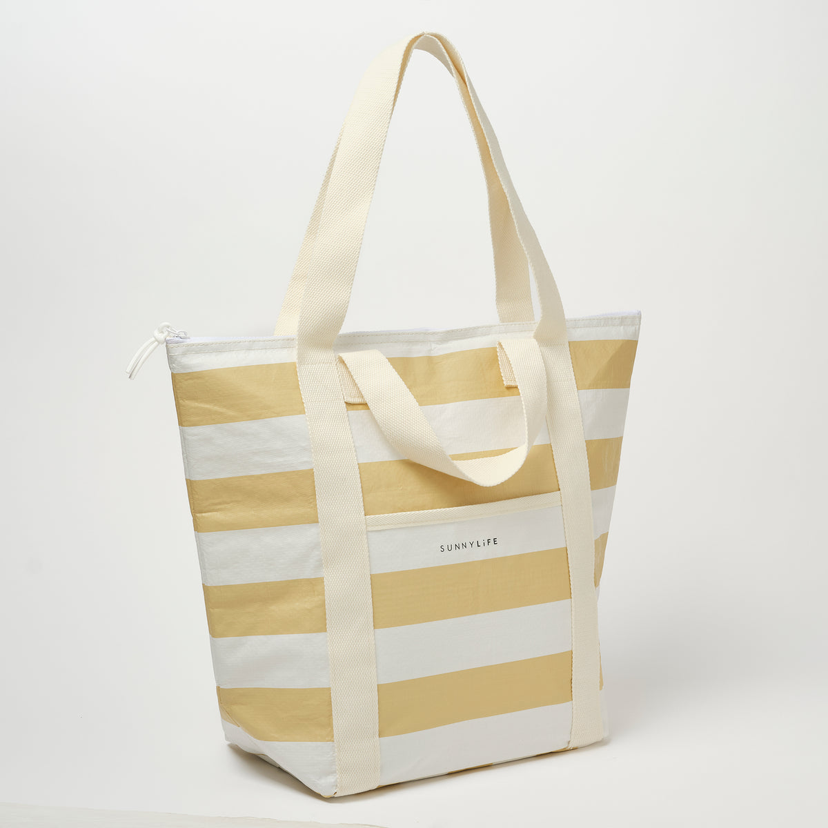 Light Cooler Tote Butternut Stripe