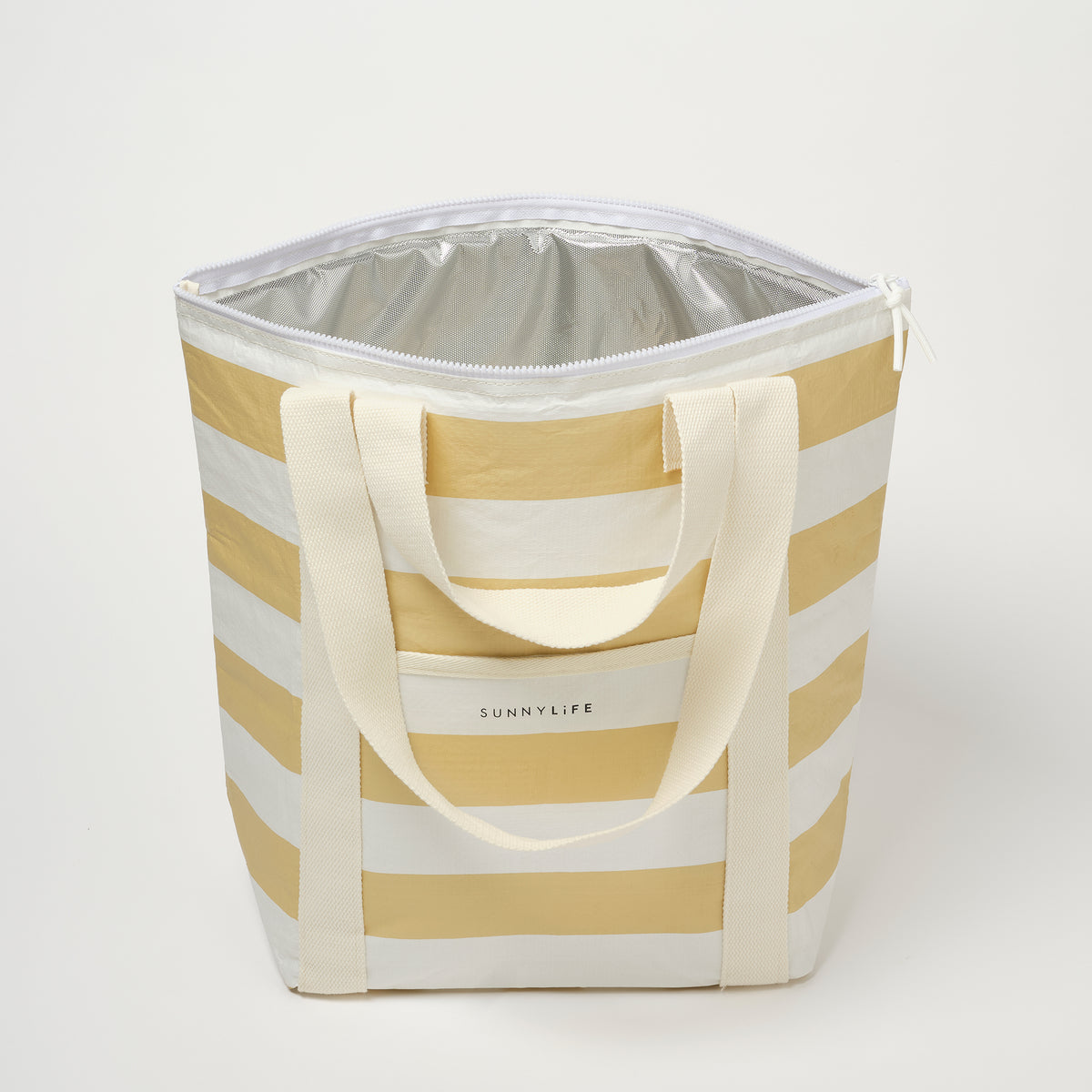 Light Cooler Tote Butternut Stripe