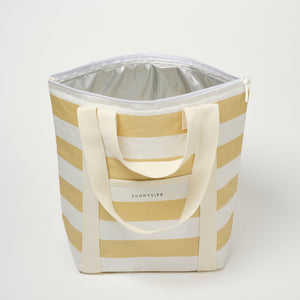 Light Cooler Tote Butternut Stripe