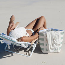 Load image into Gallery viewer, Light Cooler Tote La Palma Sage Stripe
