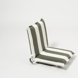 Terry Travel Lounger The Vacay Olive Stripe