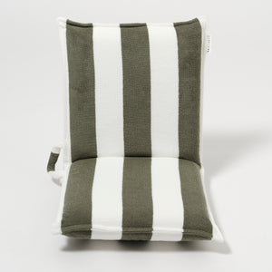Terry Travel Lounger The Vacay Olive Stripe