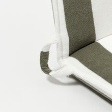 Load image into Gallery viewer, Terry Travel Lounger The Vacay Olive Stripe