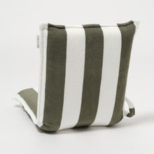 Load image into Gallery viewer, Terry Travel Lounger The Vacay Olive Stripe