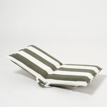 Load image into Gallery viewer, Terry Travel Lounger The Vacay Olive Stripe