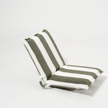 Load image into Gallery viewer, Terry Travel Lounger The Vacay Olive Stripe
