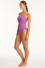 Load image into Gallery viewer, palisades  square neck bralette one piece Black Orchid
