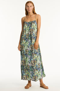 Wildflower Maxi Sundress Sea