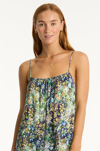 Wildflower Maxi Sundress Sea