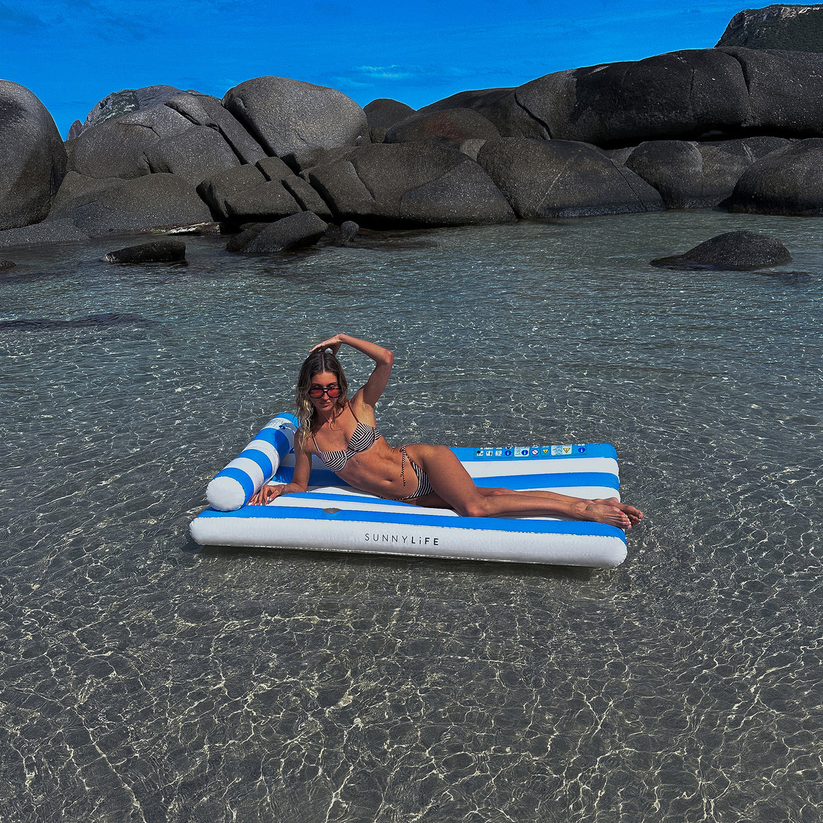 Luxe Lilo Blue Stripe