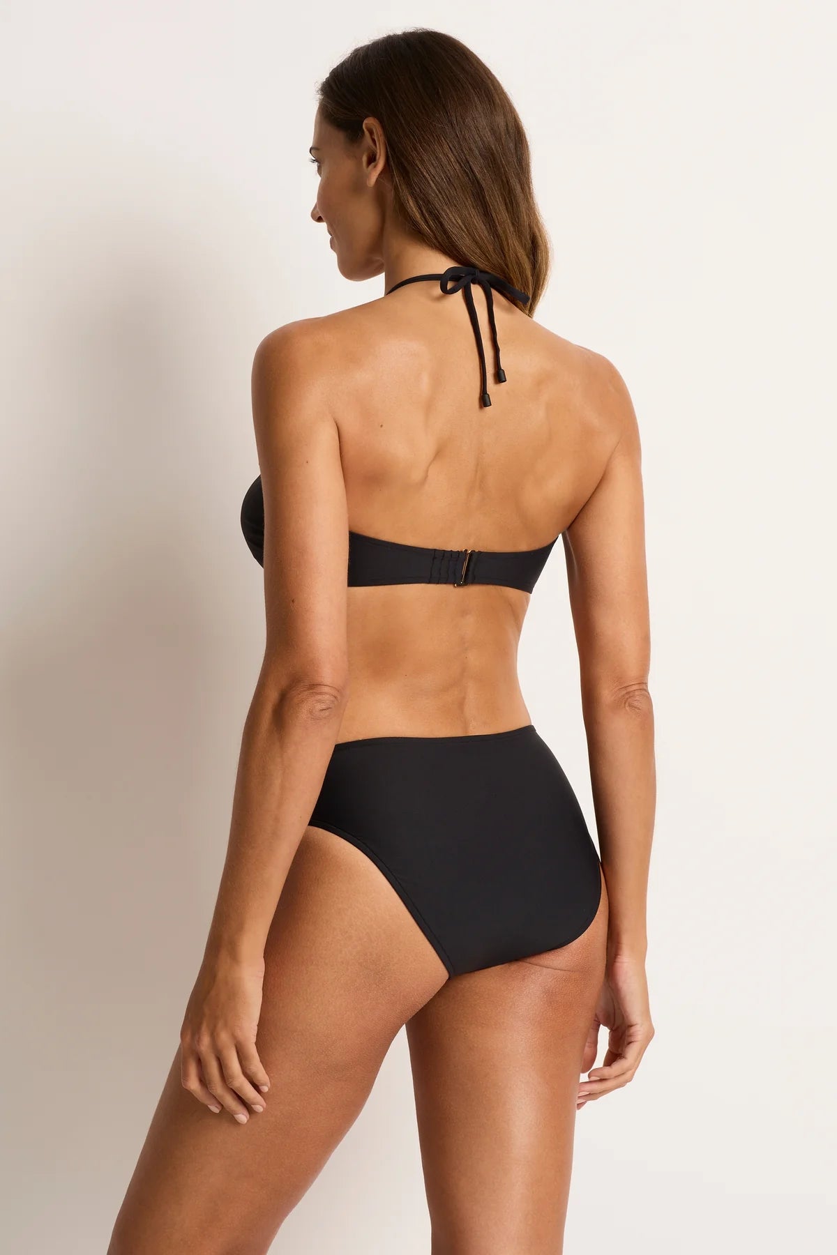 Up to a DD/E Coral Edge Bandeau Black