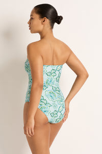 Indienne Ruched U Wire Bandeau One Piece