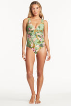 Load image into Gallery viewer, Lost Paradise Panel Line One Piece - green