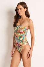 Load image into Gallery viewer, Farrah Ruched Bandeau One Piece