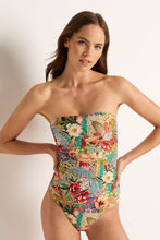 Load image into Gallery viewer, Farrah Ruched Bandeau One Piece