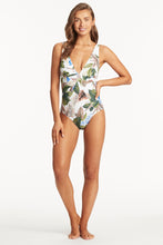 Load image into Gallery viewer, Lost Paradise Panel Line One Piece - White