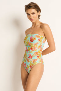 Madison Ruched Bandeau One Piece