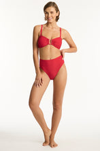 Load image into Gallery viewer, Honeycomb U Bar Bandeau Black