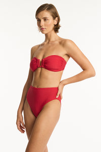 Honeycomb U Bar Bandeau Black