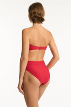 Load image into Gallery viewer, Honeycomb U Bar Bandeau Black