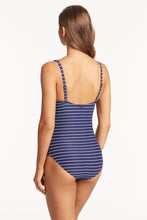 Load image into Gallery viewer, Shoreline Cross Front Multifit One Piece - Navy