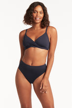 Load image into Gallery viewer, SEA LEVEL Eco Essentials Twist Front DD/E Bra Night Sky