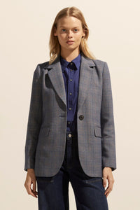 Scout jacket - sapphire check