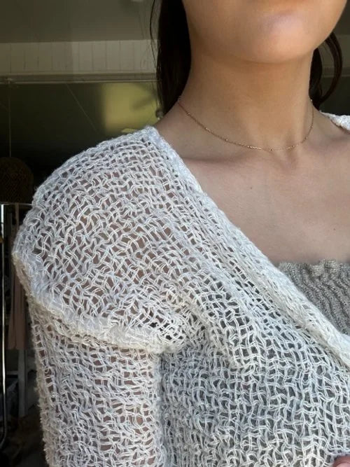 Bolero Crop Netta Bianco