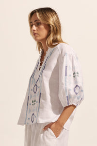 Theme Top Azure Embroid