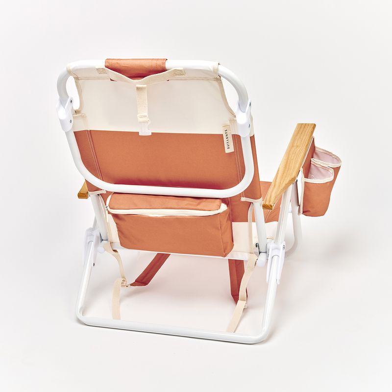 Deluxe Beach Chair Tierra Clay Block