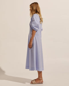 urge dress - ocean stripe