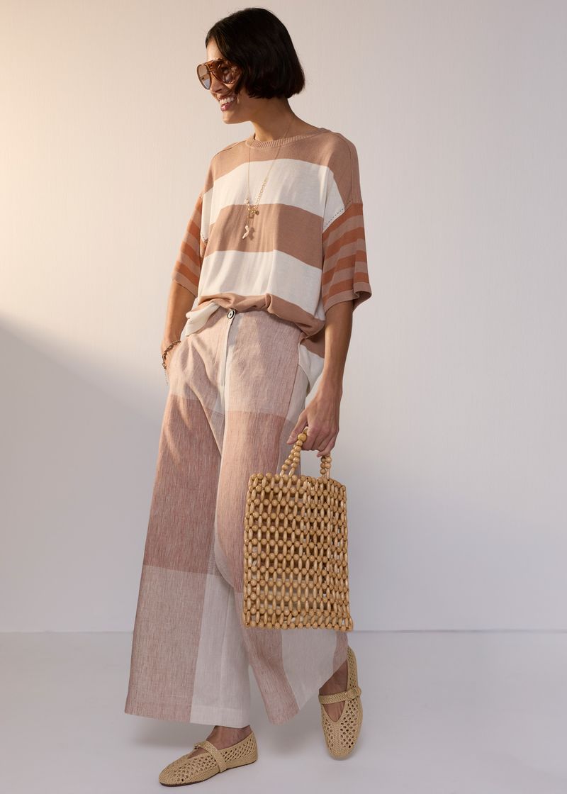 Nixie Pant Toffee Gingham
