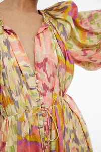 Violet Dress Painterly Patchwork