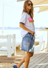 Load image into Gallery viewer, Retro Denim Skirt Denim