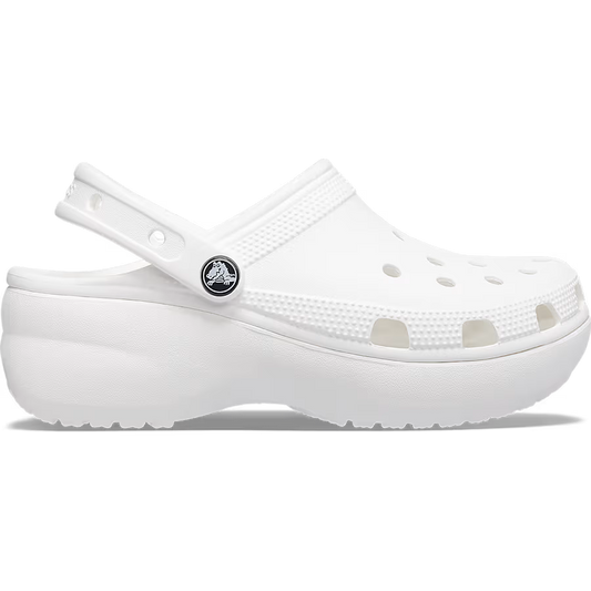 Classic Platform Clog - White