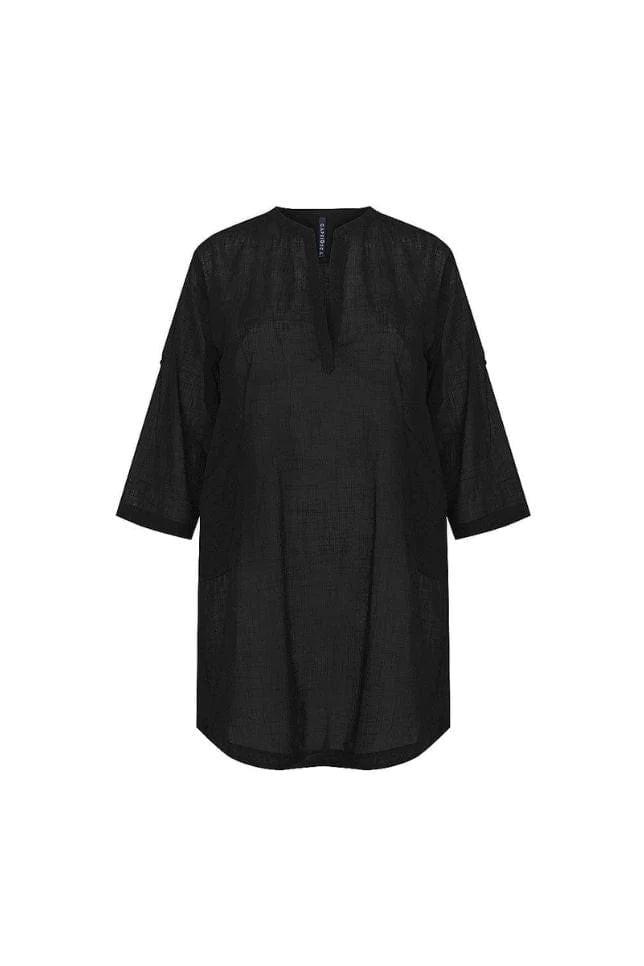 COTTON OVER SHIRT BLACK