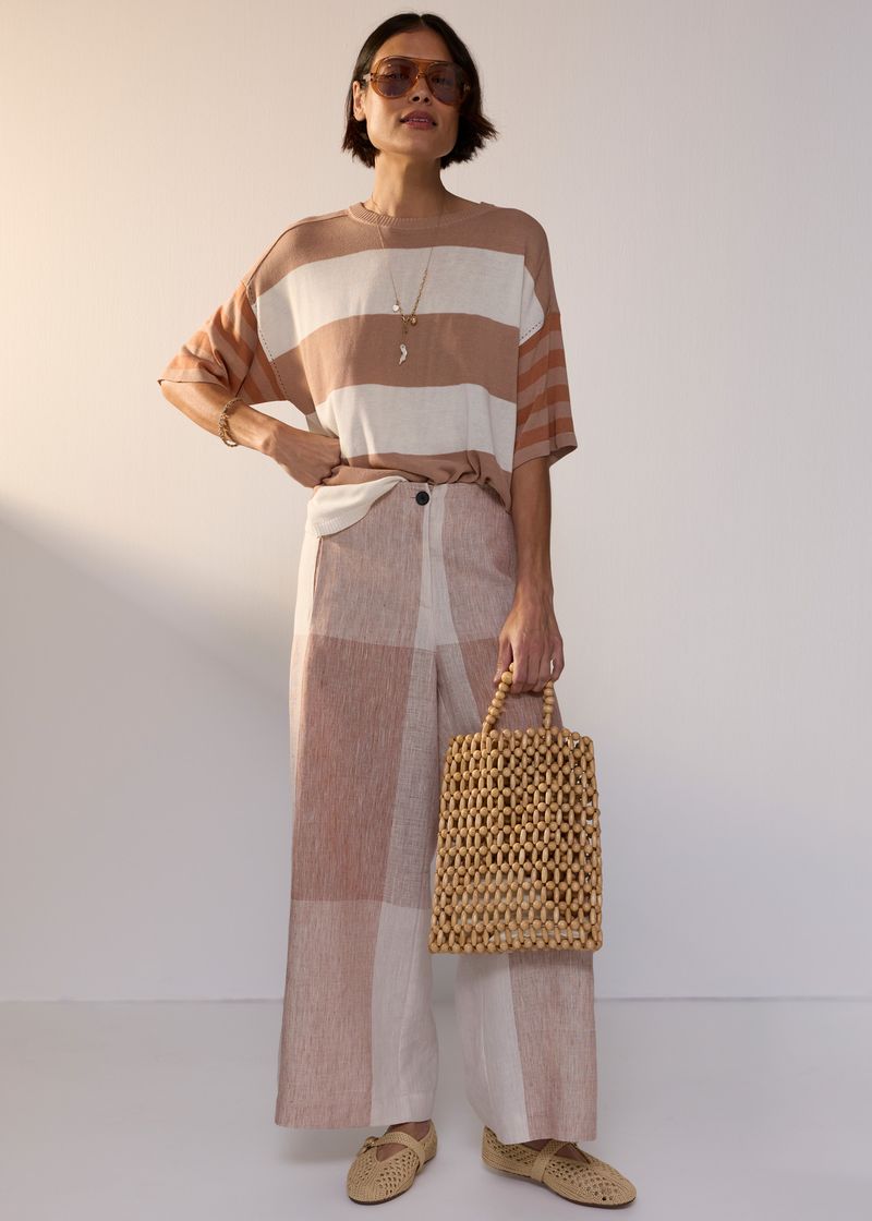 Nixie Pant Toffee Gingham