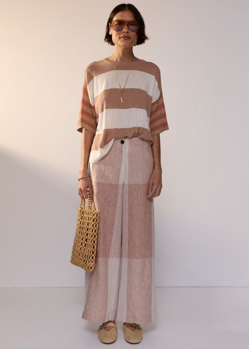 Nixie Pant Toffee Gingham