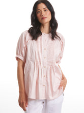 Load image into Gallery viewer, Elbow Pintuck Shirt Duty Pink