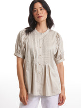 Load image into Gallery viewer, Elbow Pintuck Shirt Stone