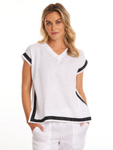 Load image into Gallery viewer, Cape Sleeve Linen Top